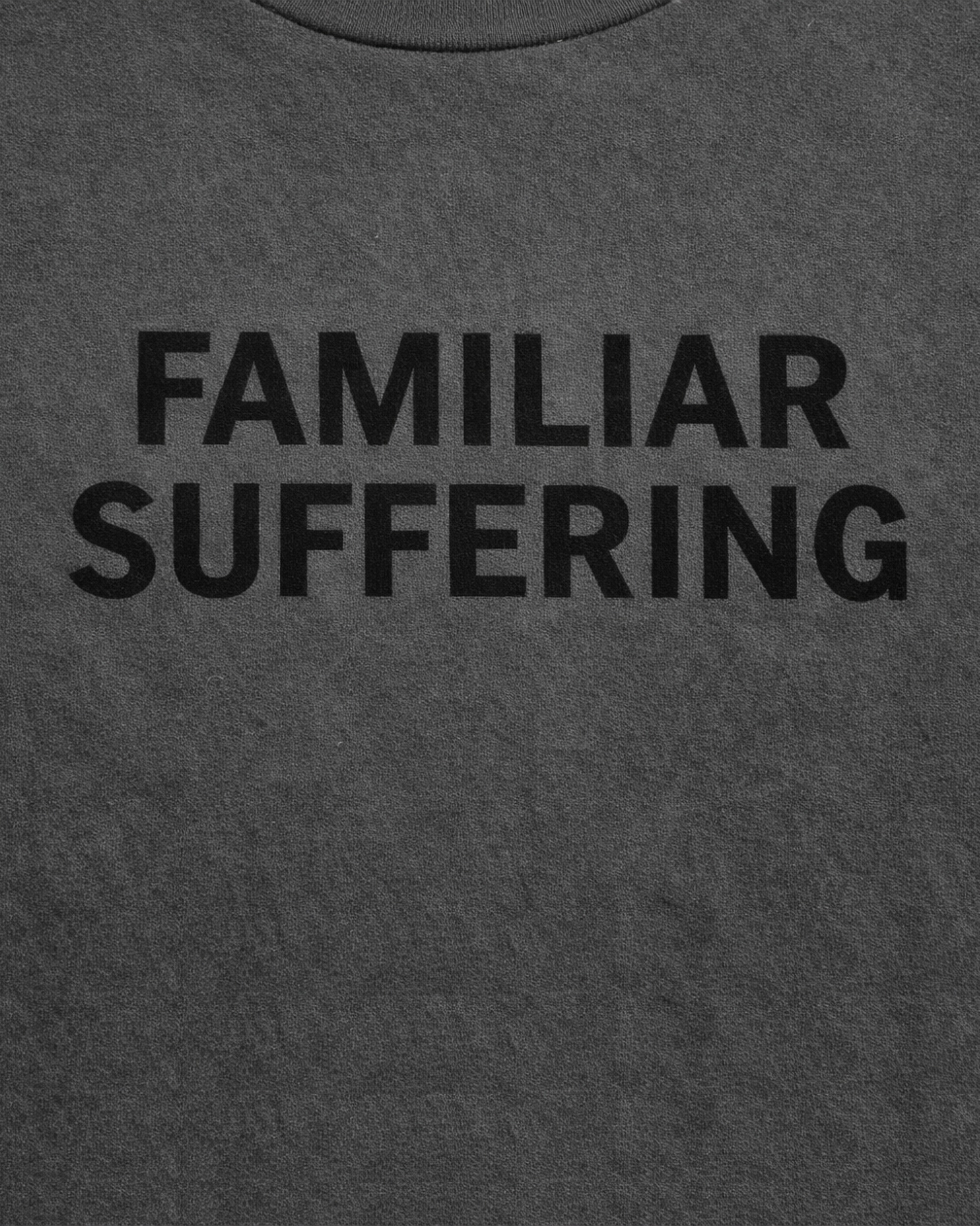 Familiar Suffering shirt detail